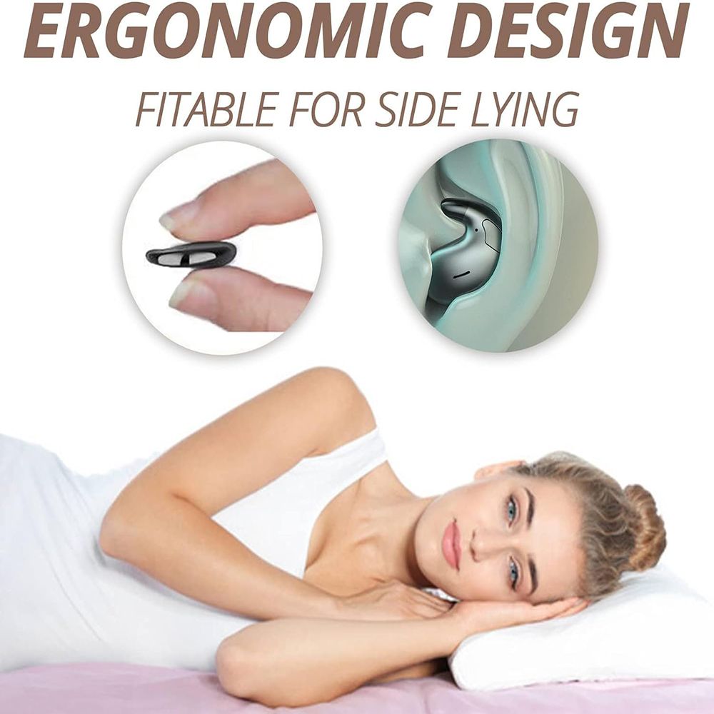 Sleep Invisible Earbuds Tiny Mini Headphones Hidden Noise Cancelling TWS Wireless Headsets Sports Stereo Bluetooth 5.3 Earphone