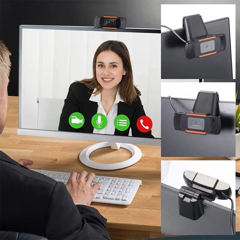 Mini Webcam 1080P HD USB Web Camera With Microphone For PC Computer Desktop Gamer Webcast Video Call Conference Work