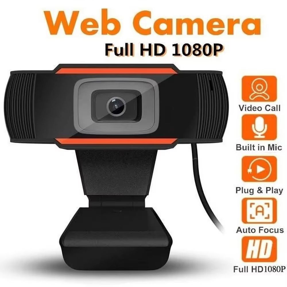 Mini Webcam 1080P HD USB Web Camera With Microphone For PC Computer Desktop Gamer Webcast Video Call Conference Work