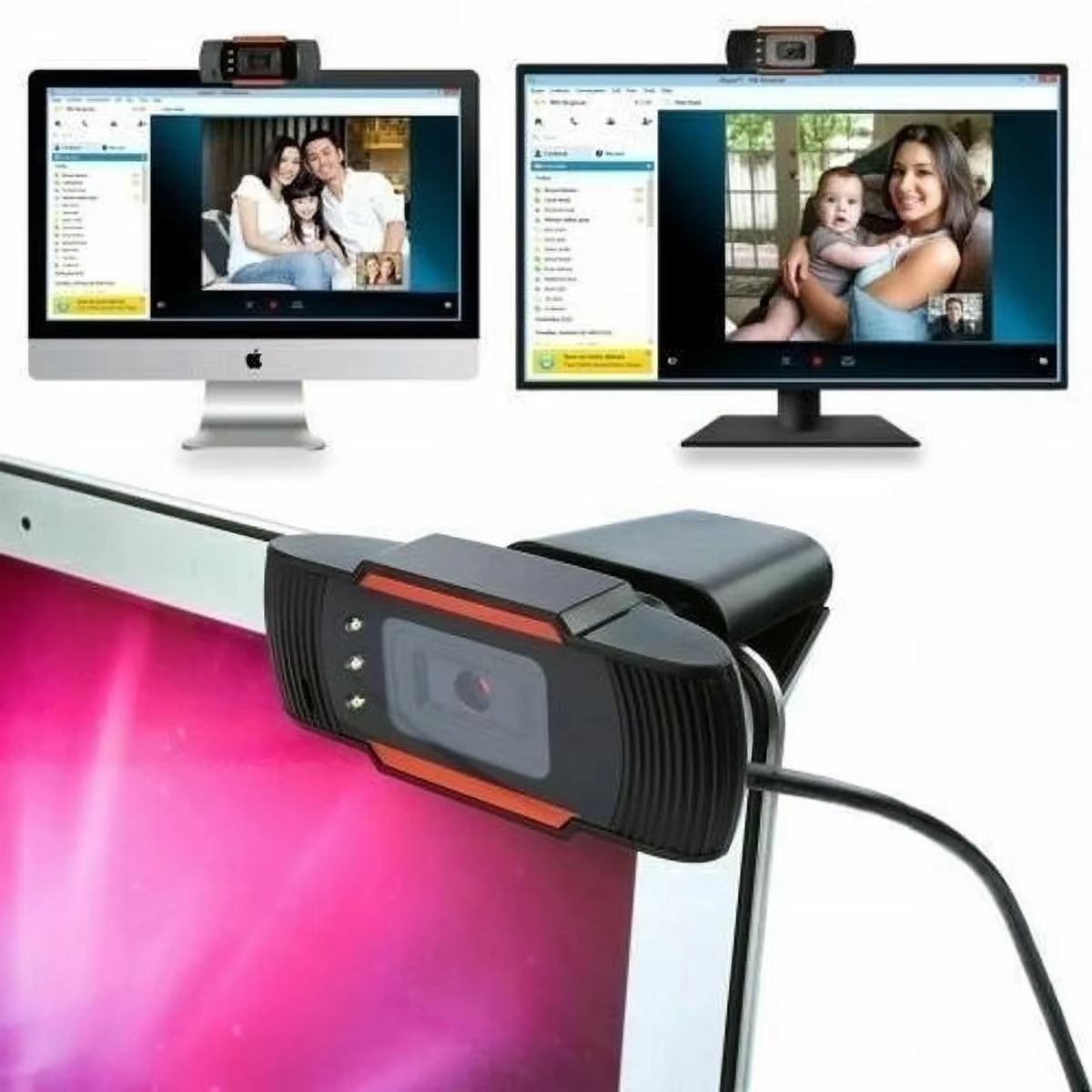 Mini Webcam 1080P HD USB Web Camera With Microphone For PC Computer Desktop Gamer Webcast Video Call Conference Work