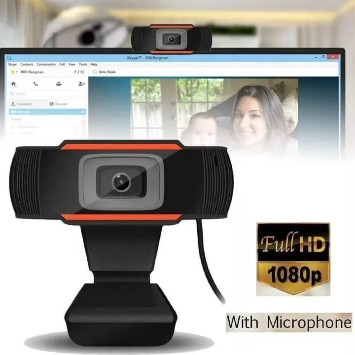 Mini Webcam 1080P HD USB Web Camera With Microphone For PC Computer Desktop Gamer Webcast Video Call Conference Work