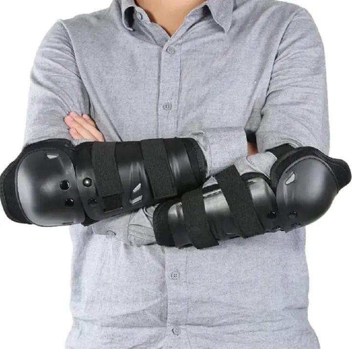 4 Piece Motorcycle Knee & Elbow Protectors Set Applicable Outdoor Cycling Protective Gear Applicable To Many Scenarios Riding Sports Anti Collision Protection