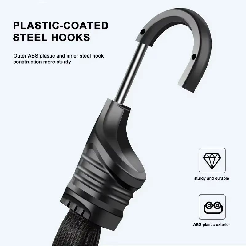 60CM/90CM Motorcycle Helmet Straps Luggage Retractable Elastic Rope Fixed Strap Moto Helmet Luggage Net Motorcycle Accessories