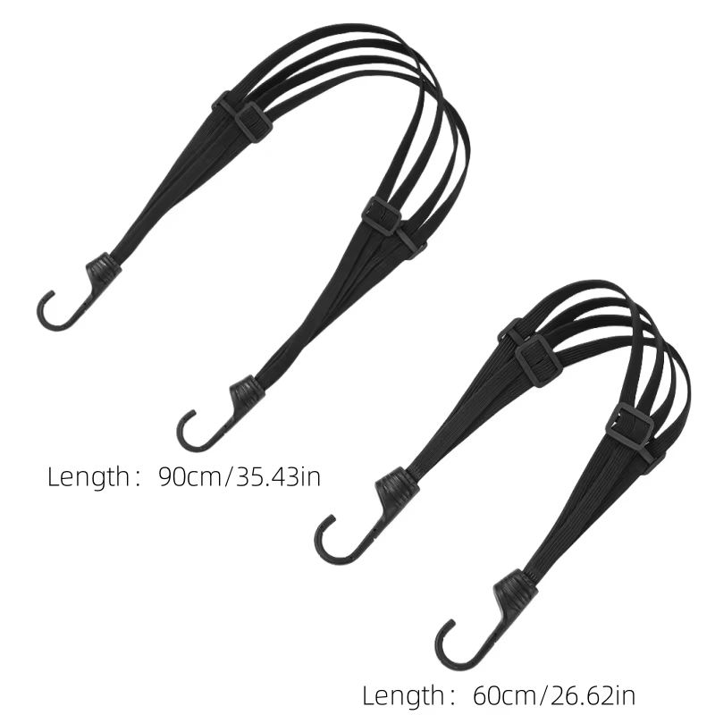 60CM/90CM Motorcycle Helmet Straps Luggage Retractable Elastic Rope Fixed Strap Moto Helmet Luggage Net Motorcycle Accessories