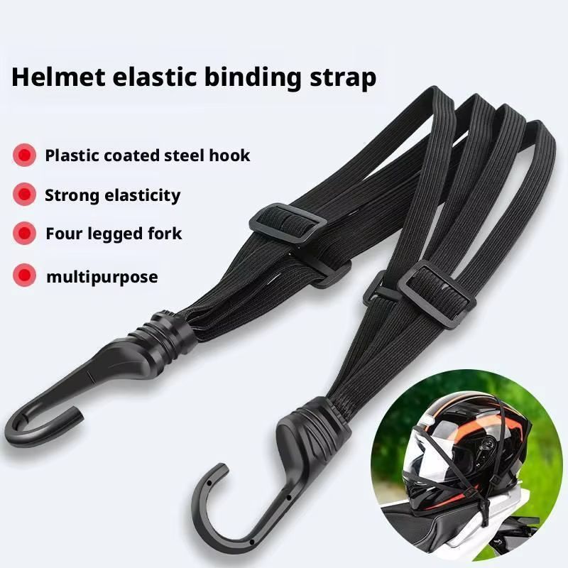 60CM/90CM Motorcycle Helmet Straps Luggage Retractable Elastic Rope Fixed Strap Moto Helmet Luggage Net Motorcycle Accessories