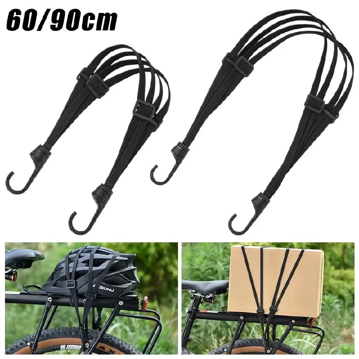 60CM/90CM Motorcycle Helmet Straps Luggage Retractable Elastic Rope Fixed Strap Moto Helmet Luggage Net Motorcycle Accessories