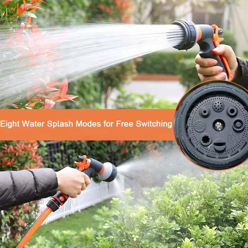 High Pressure Watering Gun 8 Modes Garden Spray Irrigation Watering Nozzle For Lawn/Garden Watering Car Cleaning & Home Use