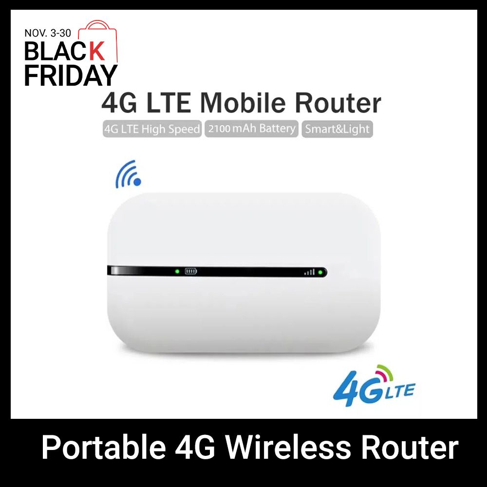 4G LTE Router MIFI Wireless 150Mbps Modem Stick Portable Wireless High-speed WiFi Adapter 4G Card Router for Home Office With Sim Card Slot