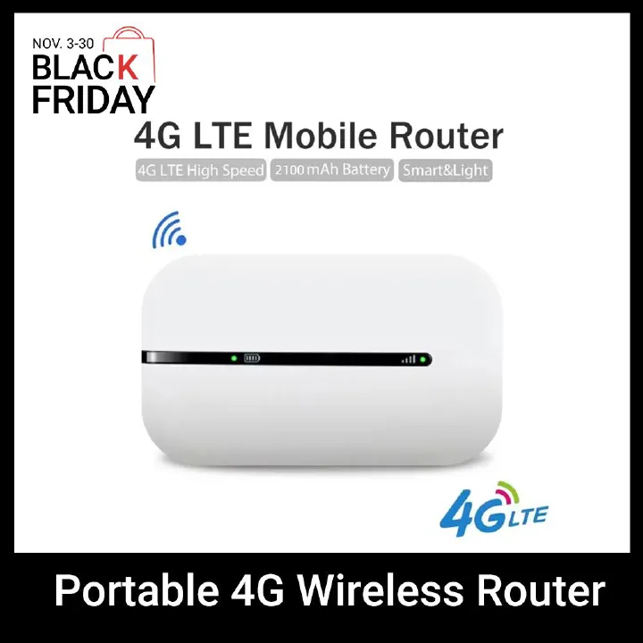 4G LTE Router MIFI Wireless 150Mbps Modem Stick Portable Wireless High-speed WiFi Adapter 4G Card Router for Home Office With Sim Card Slot