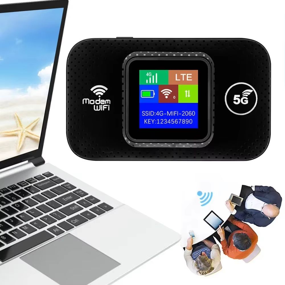 4G 5G WiFi 6 Mobile Hotspot Router Support 10 Users with SIM Card Slot Wireless Router Portable WiFi Hotspot for Home Travel