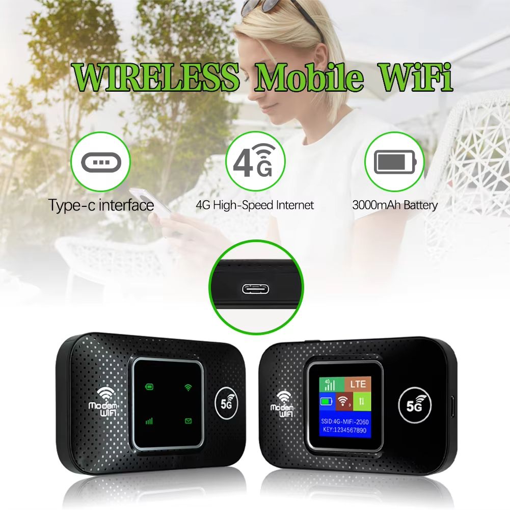 4G 5G WiFi 6 Mobile Hotspot Router Support 10 Users with SIM Card Slot Wireless Router Portable WiFi Hotspot for Home Travel