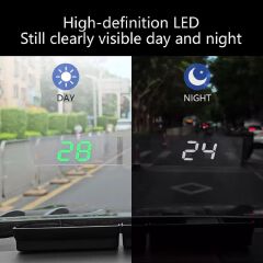 Digital Speedometer GPS HUD Plug And Play Head Up Display For all Cars Big Font KMH Windshield Projector Car Accessories
