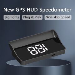 Digital Speedometer GPS HUD Plug And Play Head Up Display For all Cars Big Font KMH Windshield Projector Car Accessories