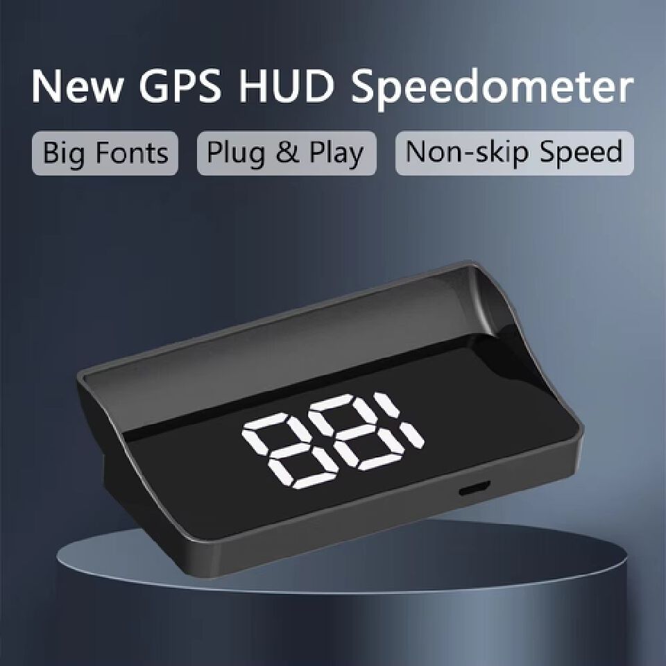 Digital Speedometer GPS HUD Plug And Play Head Up Display For all Cars Big Font KMH Windshield Projector Car Accessories