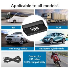 Digital Speedometer GPS HUD Plug And Play Head Up Display For all Cars Big Font KMH Windshield Projector Car Accessories