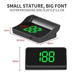 Digital Speedometer GPS HUD Plug And Play Head Up Display For all Cars Big Font KMH Windshield Projector Car Accessories