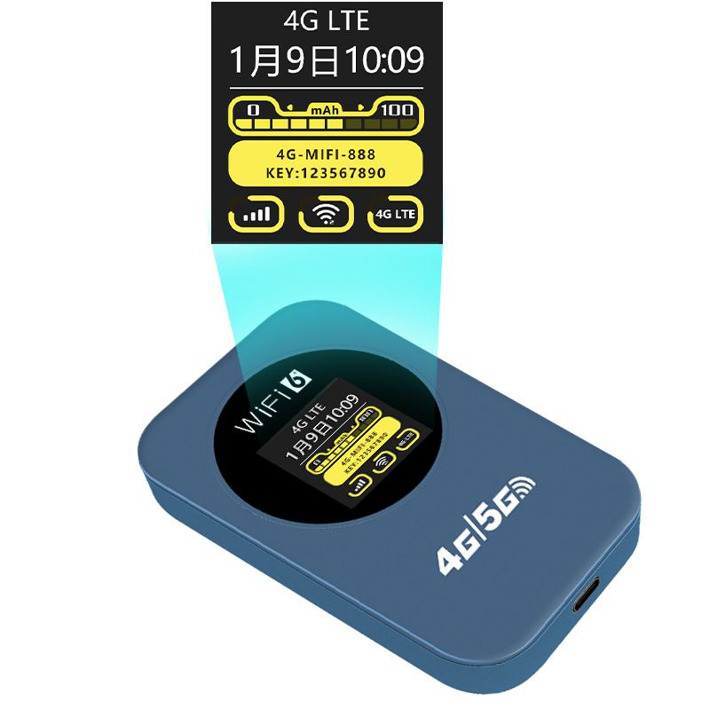 4G LTE Router Portable Wireless WiFi Router Modem 3000mAh 150Mbps Mobile Hotspot Broadband Wide Coverage with SIM Card Slot
