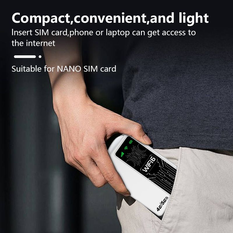 M20 Portable MIFI Portable LTE Router Mobile WiFi6 Wireless WiFi Power Bank 4G Router