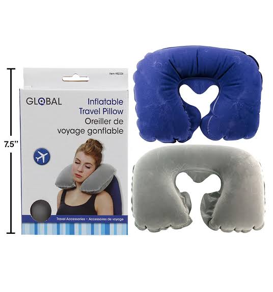 New arrival*

*inflatable travel neck pillow now available in 3 colours Navy blue, grey, and emarald