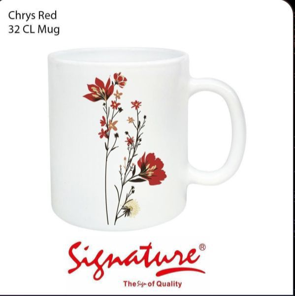 Set of 6 Signature Cups…Cups are Dishwasher Safe and Microwave Safe, Attractive and handy design Make In India, Made of fine quality ceramic, Actual Image Captured This simple and inspiring style will