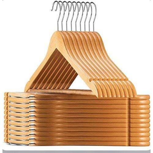 🤩REDUCED PRICE🥰3PCS Solid & Durable Wooden Clothes Hanger📍Shape Preservation: Designed with wide, rounded shoulders and contoured lines, wooden hangers help maintain the natural shape of clothes,