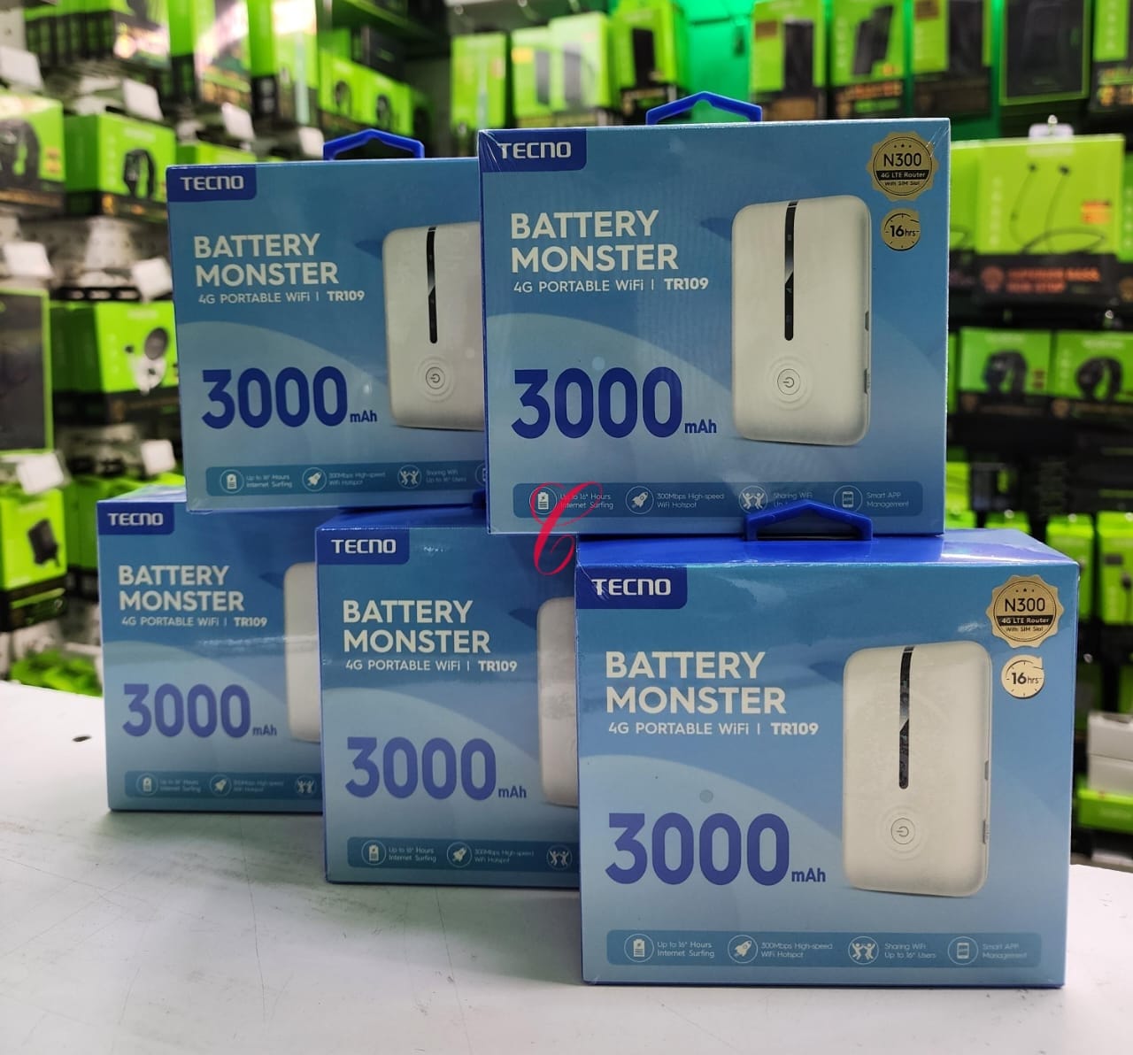 😶‍🌫️Tecno TR109 16users 300MB/s MiFi available📍Share Wi-Fi Up to 16 User’s simultaneously
High-Speed 4G Network with a Micro SIM Card
3000mAh Long-lasting Battery
Smart Management with the TransLin