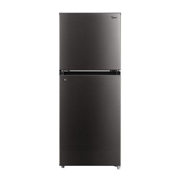 Midea 127L Double Door Fridge Direct Cool/MDRT187FGG28-Black