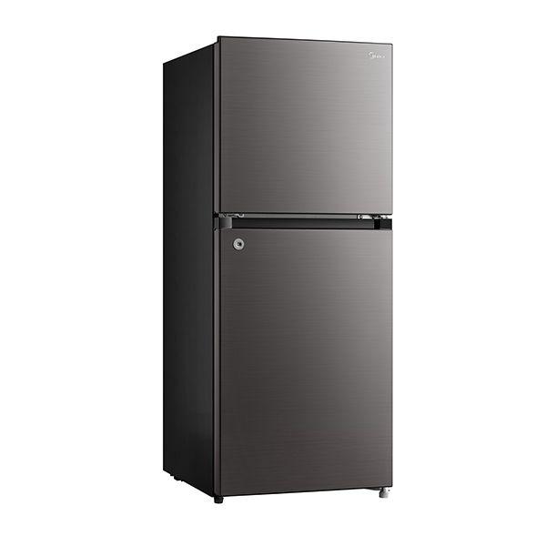 Midea 127L Double Door Fridge Direct Cool/MDRT187FGG28-Black