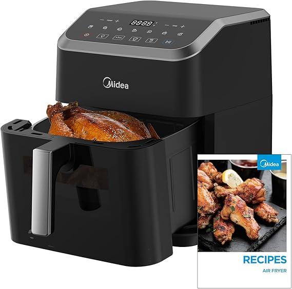 Midea 7L Air Fryer Digital Touch  -1500W Black MAD-740F2APK