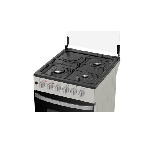 Midea 3 Gas Burner + 1 Electric Cooker Free Standing With Oven 50E3G1H-SL  - Silver