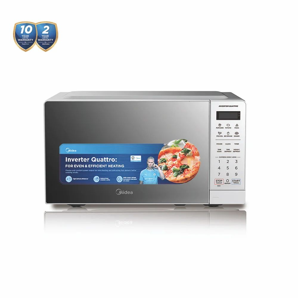 Midea  20L -700W Silver Digital Inverter Microwave EM7P012MZ-S
