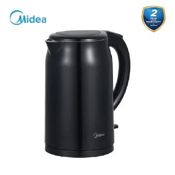 Midea Electric Kettle 1.7L Stainless Steel Black -MK HJ1705A