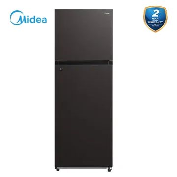 Midea 127L Double Door Fridge Direct Cool/MDRT187FGG28-Black