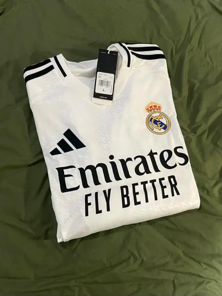 2024/2025 Best Quality New Season REAL MADRID Original Home Kit Football Jersey ; New Authentic Unisex Jersey