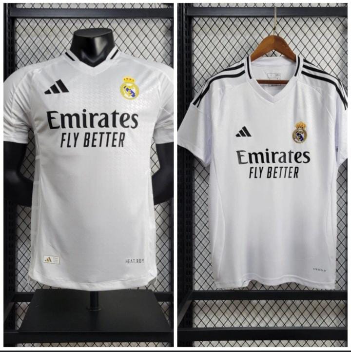 2024/2025 Best Quality New Season REAL MADRID Original Home Kit Football Jersey ; New Authentic Unisex Jersey