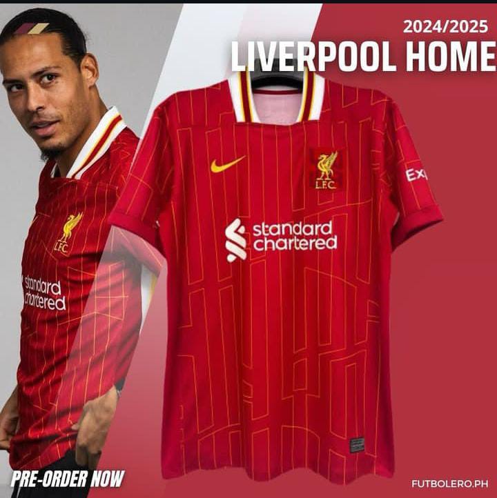 2024/2025 Best Quality New Season LIVERPOOL LFC Original HOME Kit Football Jersey ; New Authentic Unisex Jersey