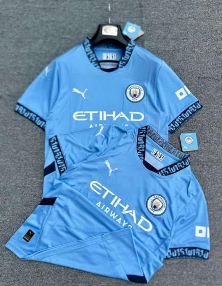 2024/2025 Best Quality New Season MANCHESTER CITY Original Home Kit Football Jersey ; New Authentic Unisex Jersey