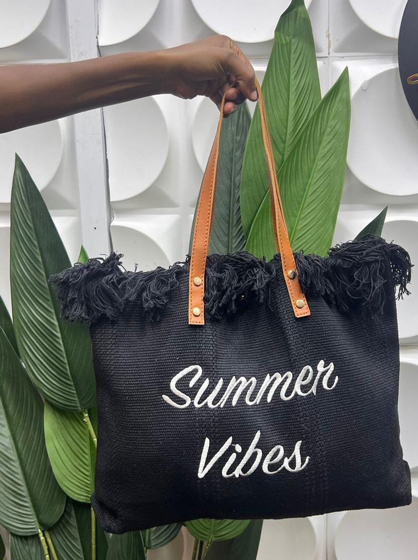 New Arrival Summer Vibes Ladies Tote Bags: Large Capacity  Travel Shopper Ladies Handbags/ Women Shoulder Bags