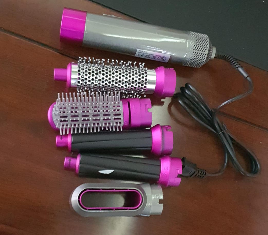 5 In 1 Hair Dryer Comb One Step Multi Functional Hair Curling Styling Straightener Hair Roller Comb Hot Air Styler Hair Curler Electric Air Iron Wand Brush
TP-5+1 Electric 5in1 hot air styler (1kw)
