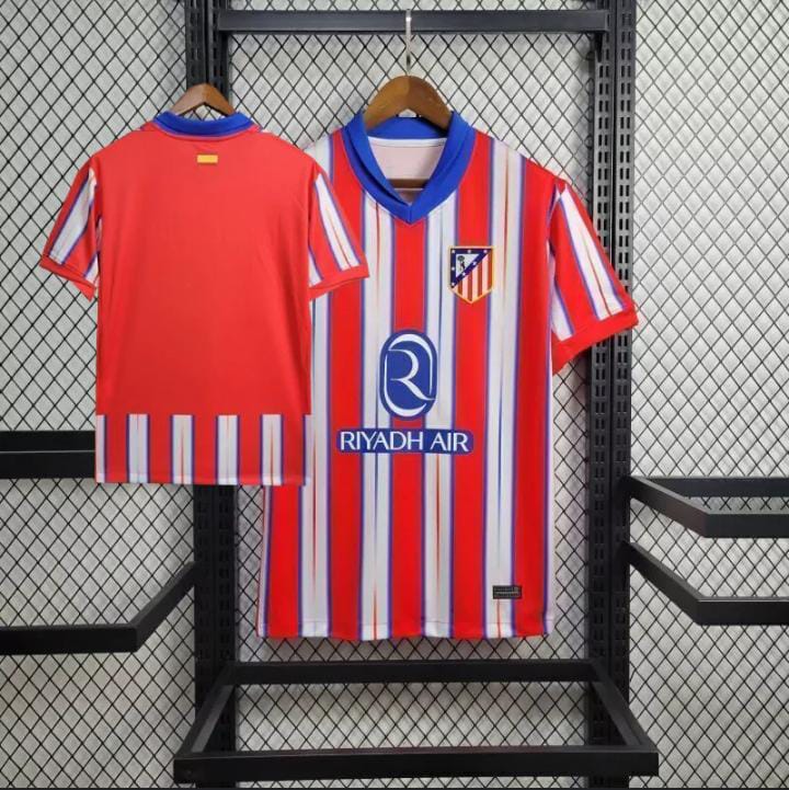 2024/2025 Best Quality New Season CAMISETA  ATLETICO MADRID Original Home Kit Football Jersey ; New Authentic Unisex Jersey