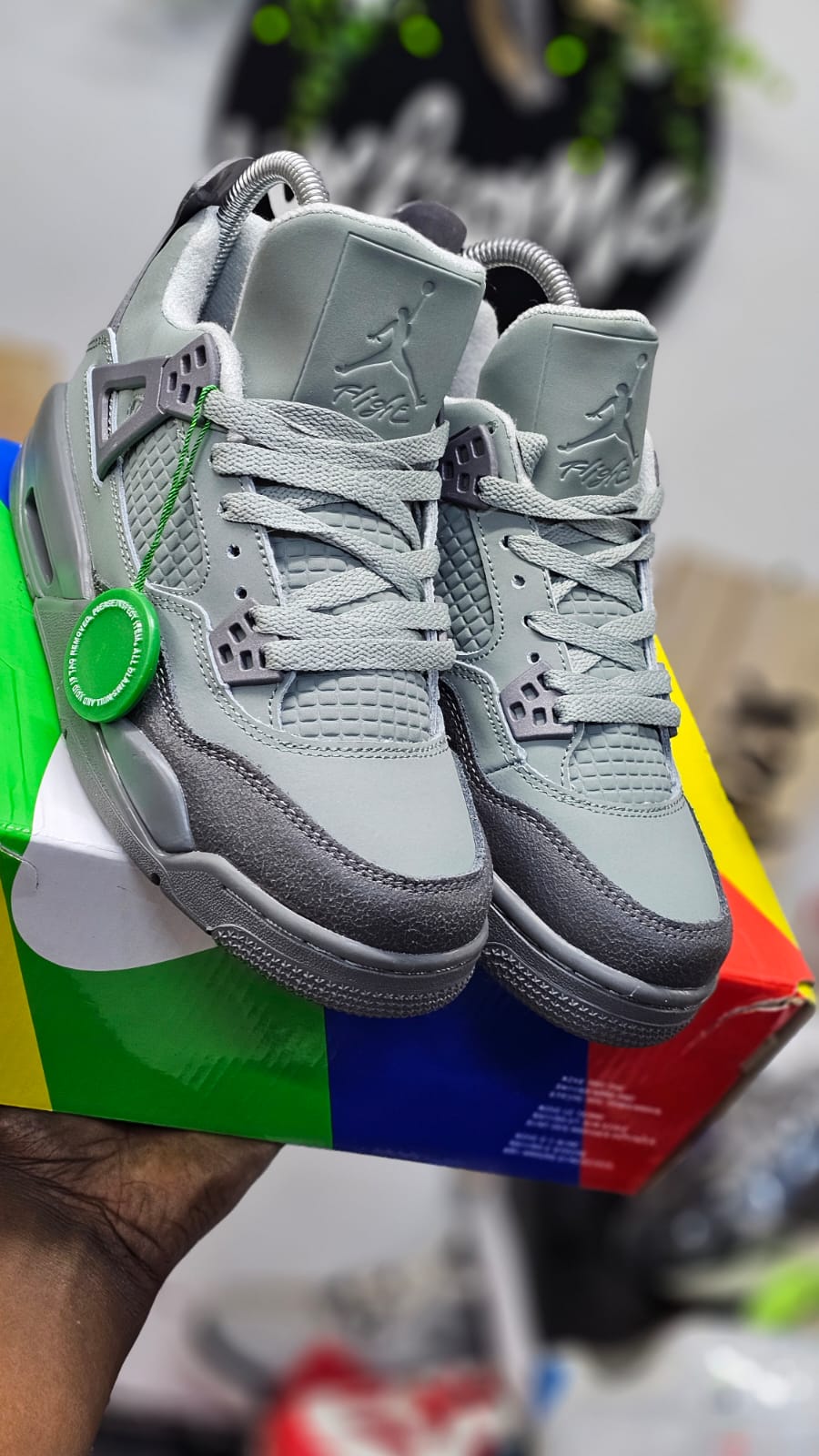 New Arrival Air Jordan 4 ''SE WET CEMENT'' Sneakers, Best Quality Fashion Men's Shoes/ Women's Shoes Unisex J4 Sneakers