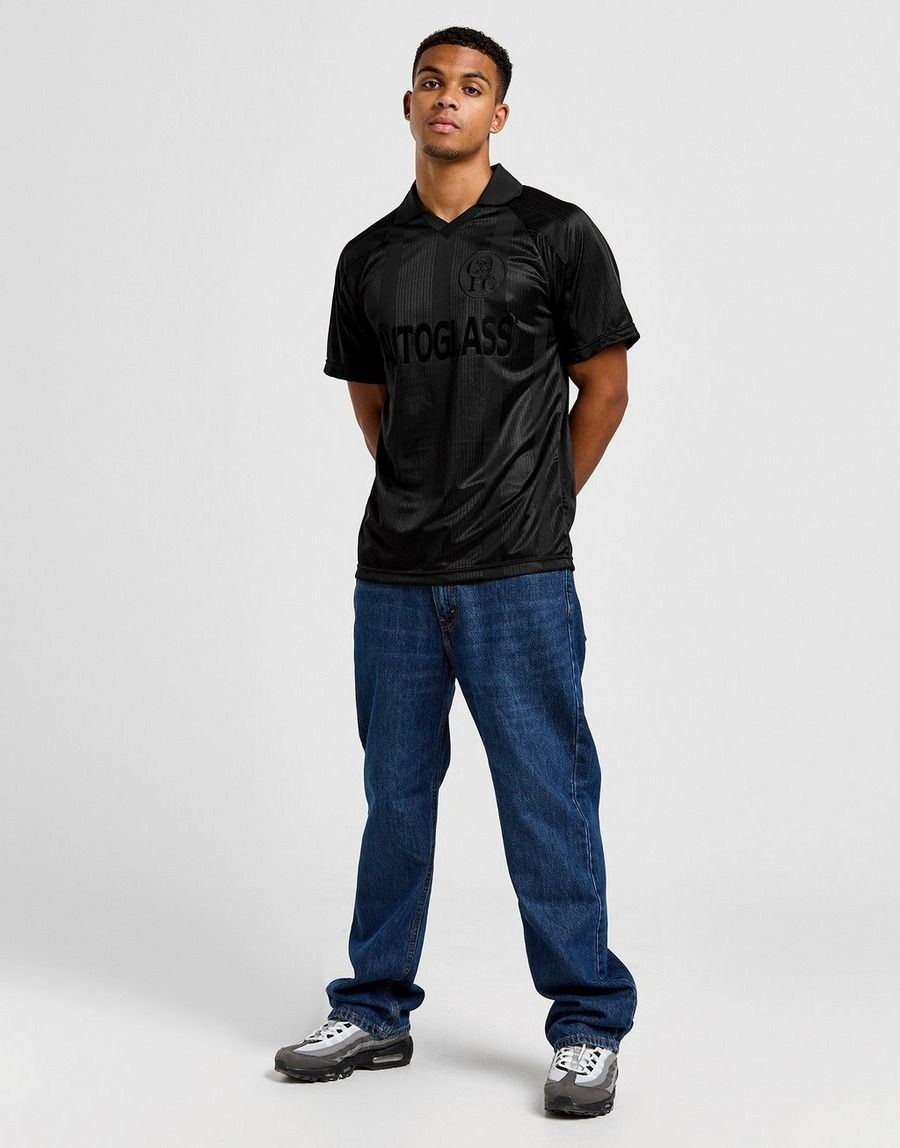 Original CHELSEA FC Black Out Shirt 1998 Vintage Retro Kit Football Jersey ; Best Quality Chelsea Jersey Retro Kit