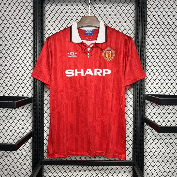 1993/1994 Original MANCHESTER UNITED HOME Shirt Vintage Retro Kit Football Jersey ; Best Quality MAN U Jersey Retro Kit