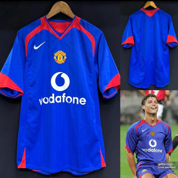 2005/2006 Original MANCHESTER UNITED AWAY Retro Kit Football Jersey ; Best Quality Unisex Man U Jersey Retro Kit