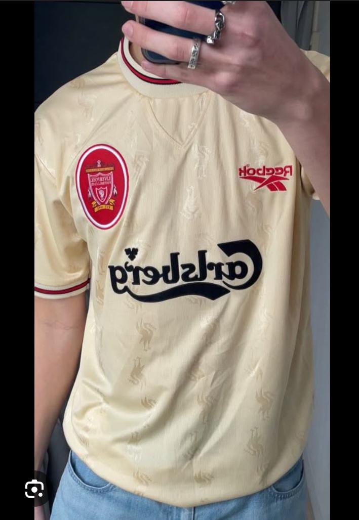Original 1996/1997 LIVERPOOL AWAY Jersey Vintage Retro Kit Football Jersey ; Best Quality Liverpool Jersey Retro Kit