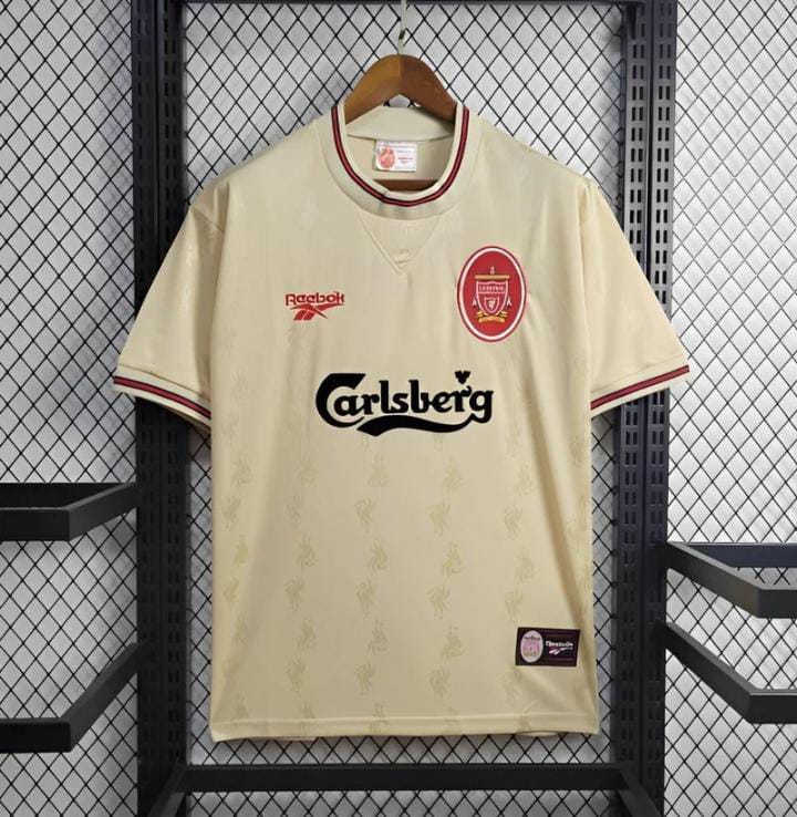Original 1996/1997 LIVERPOOL AWAY Jersey Vintage Retro Kit Football Jersey ; Best Quality Liverpool Jersey Retro Kit