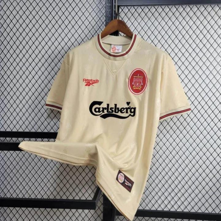 Original 1996/1997 LIVERPOOL AWAY Jersey Vintage Retro Kit Football Jersey ; Best Quality Liverpool Jersey Retro Kit