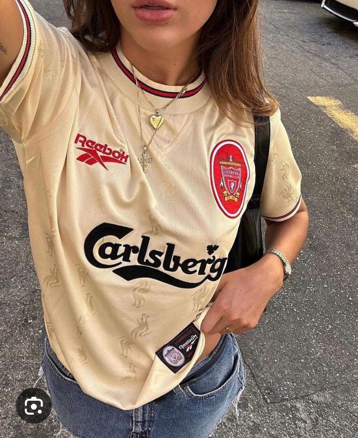 Original 1996/1997 LIVERPOOL AWAY Jersey Vintage Retro Kit Football Jersey ; Best Quality Liverpool Jersey Retro Kit