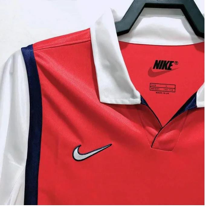 1998/1999 Original ARSENAL HOME JERSEY Vintage Retro Kit Football Jersey ; Best Quality Unisex Arsenal Jersey Retro Kit