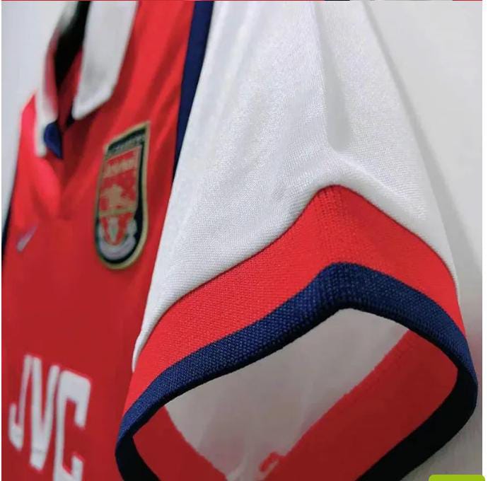 1998/1999 Original ARSENAL HOME JERSEY Vintage Retro Kit Football Jersey ; Best Quality Unisex Arsenal Jersey Retro Kit